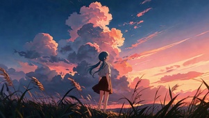 晚风遇晚霞