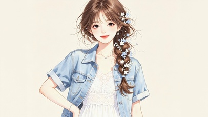 花饰少女