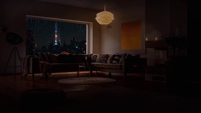 东京雨夜电闪雷鸣