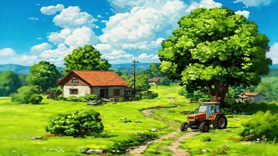 夏日乡野农舍