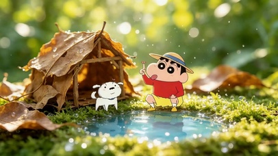 迷你世界 小新的枯叶小屋