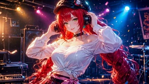 舞台红发少女