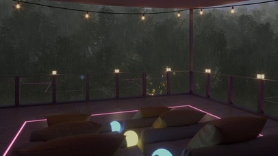 雨天屋顶咖啡屋