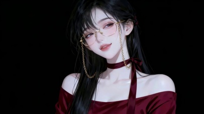 治愈眼睛高冷女孩