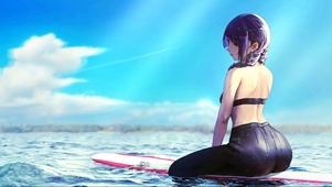 冲浪少女