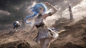 废土蓝发少女