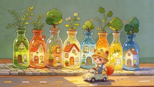 装在瓶子中的城市