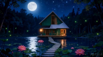 夜景花草树木