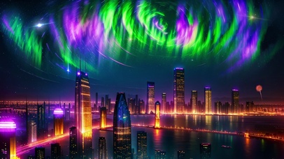 都市绝美星空