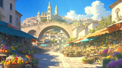 蓝天阳光小镇商业街