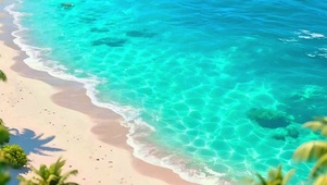 唯美沙滩韩浪4K