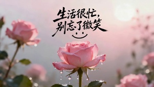 生活很忙，别忘记微笑