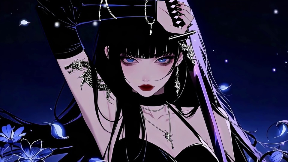 一场冷艳持剑少女