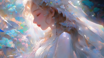 油画少女