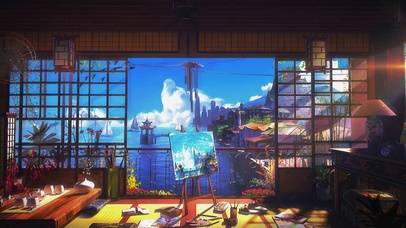 4K夏日露台海边