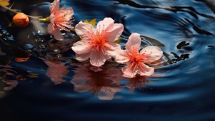 樱花散落