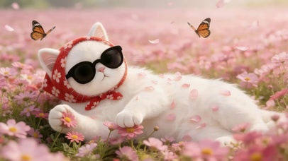 花海中的猫咪