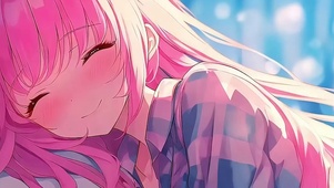 睡着女孩带鱼屏