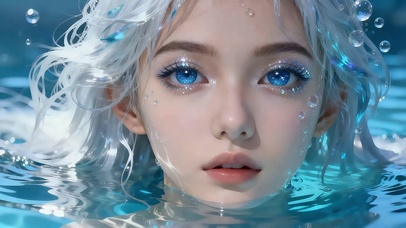 水镜边冰澜少女（4K动态静音）