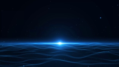 曙光波浪蓝色粒子