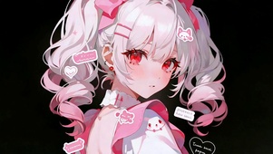 甜酷双马尾女孩