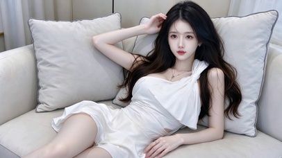 唯美纯欲白皙美女