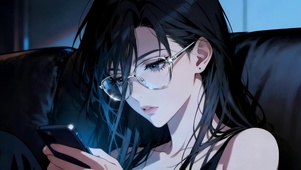 眼镜美女高清4k