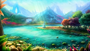 深林阳光