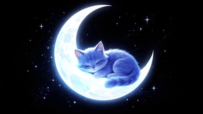 月亮上的蓝猫