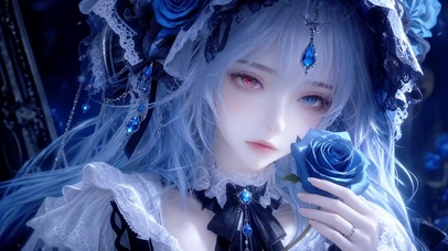 暗夜蓝玫美少女