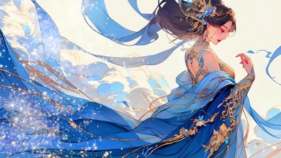 灵动飘逸古风美人