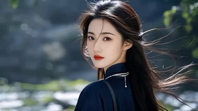 回眸一笑百媚生古风美女