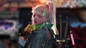 赛博朋克美女