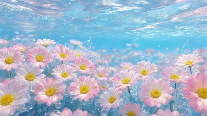 治愈水下鲜花