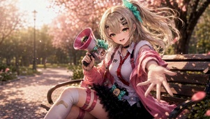 樱花公园可爱少女邀你同行