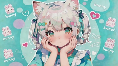 卖萌的女孩