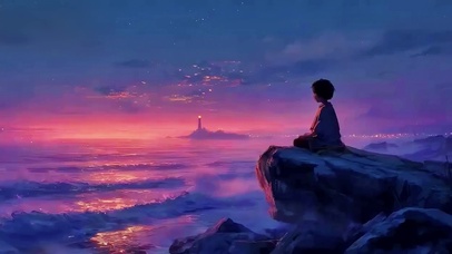 海畔少年的心梦远航