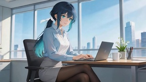 上班中……