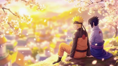 并肩夕阳