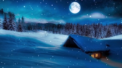 舒适冬雪夜 风景动态壁纸 动态壁纸下载 元气壁纸