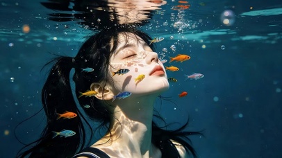 治愈水下女孩