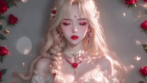 唯美治愈阳光元气性感金发女神