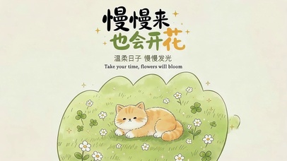 慢慢来也会开花