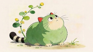 圆滚滚的喵