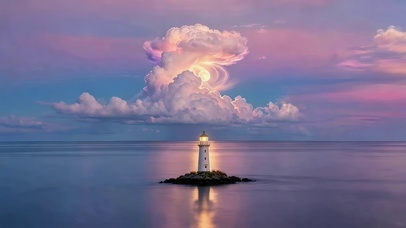 海中灯塔