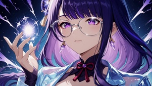 紫发美女