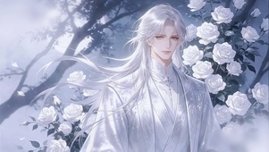 白玫瑰古风少年