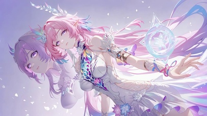 粉紫双生精灵耳少女昔涟