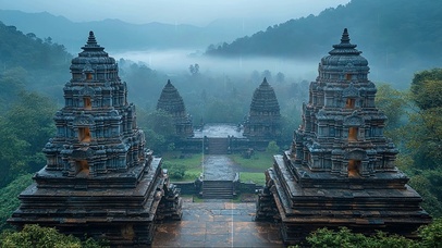 雨天山中神秘遗迹