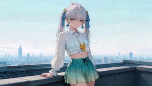 可爱短裙女孩
